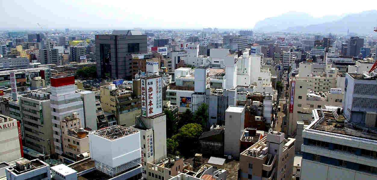 ﾊﾞﾙｺﾆｰから観る静岡市の街並み: 静岡イロイロ